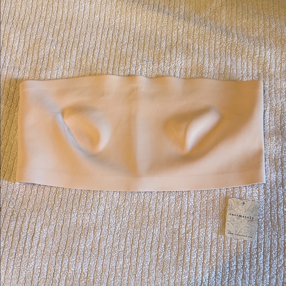 NWT FREE PEOPLE Nina bandeau scuba tube bra bralette in nude size large - Picture 6 of 8